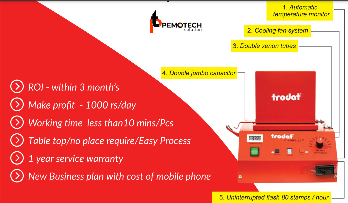 Buy Rubber Stamp Making Machine Trodat Dealer & Supplier Tamil Nadu